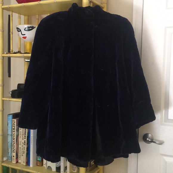 Purple Mink Swing Style Coat - Picture 1 of 3